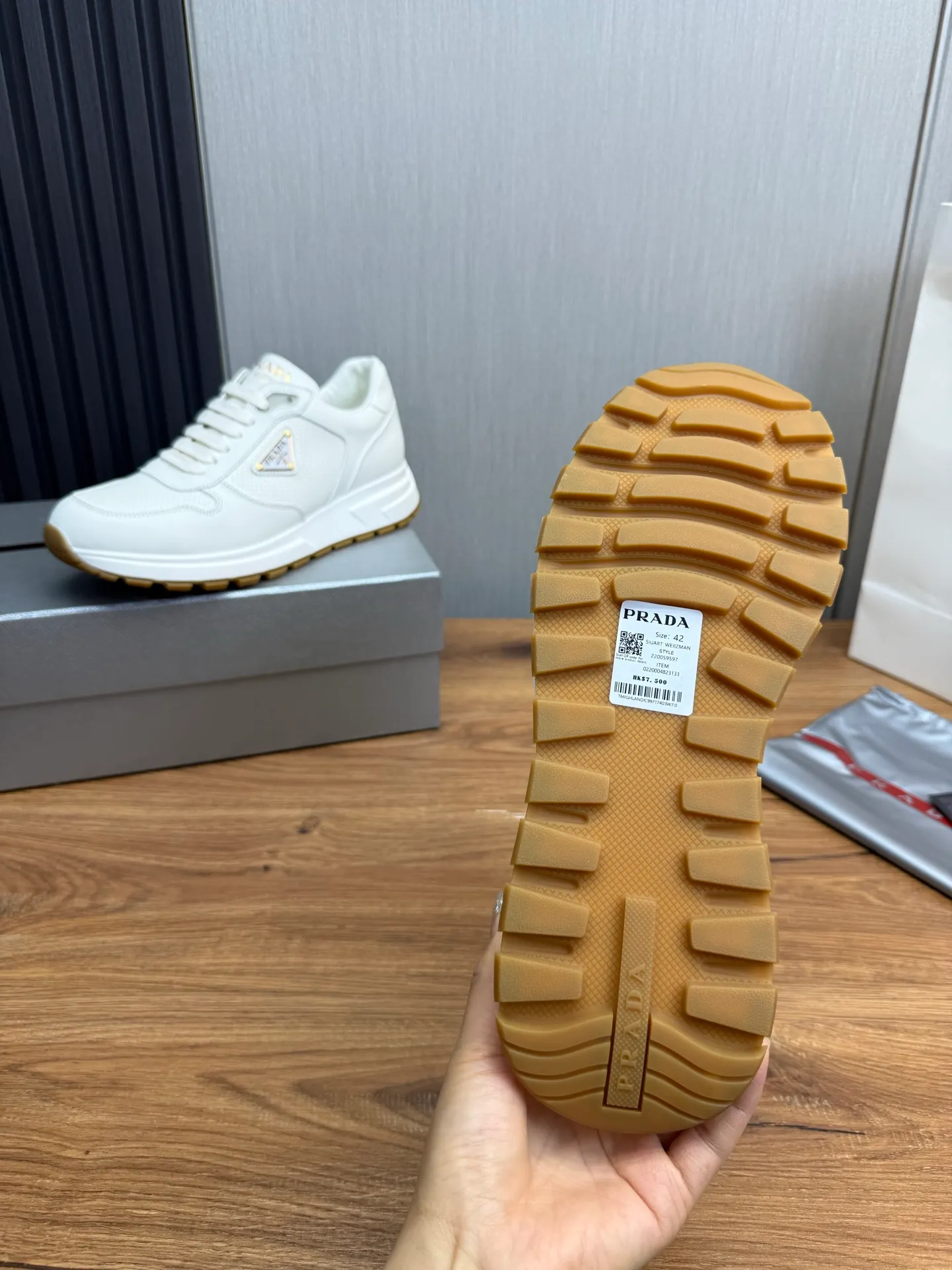 Men's shoes 💰580💰 [PRADA] Men's shoes are popular in the counter, official website is synchronized, 1 high-quality shipment ✔️Original cowhide punching + cowhide lining, 1🆚1 replica, original sole, 38-45 (45 customized, non-refundable)